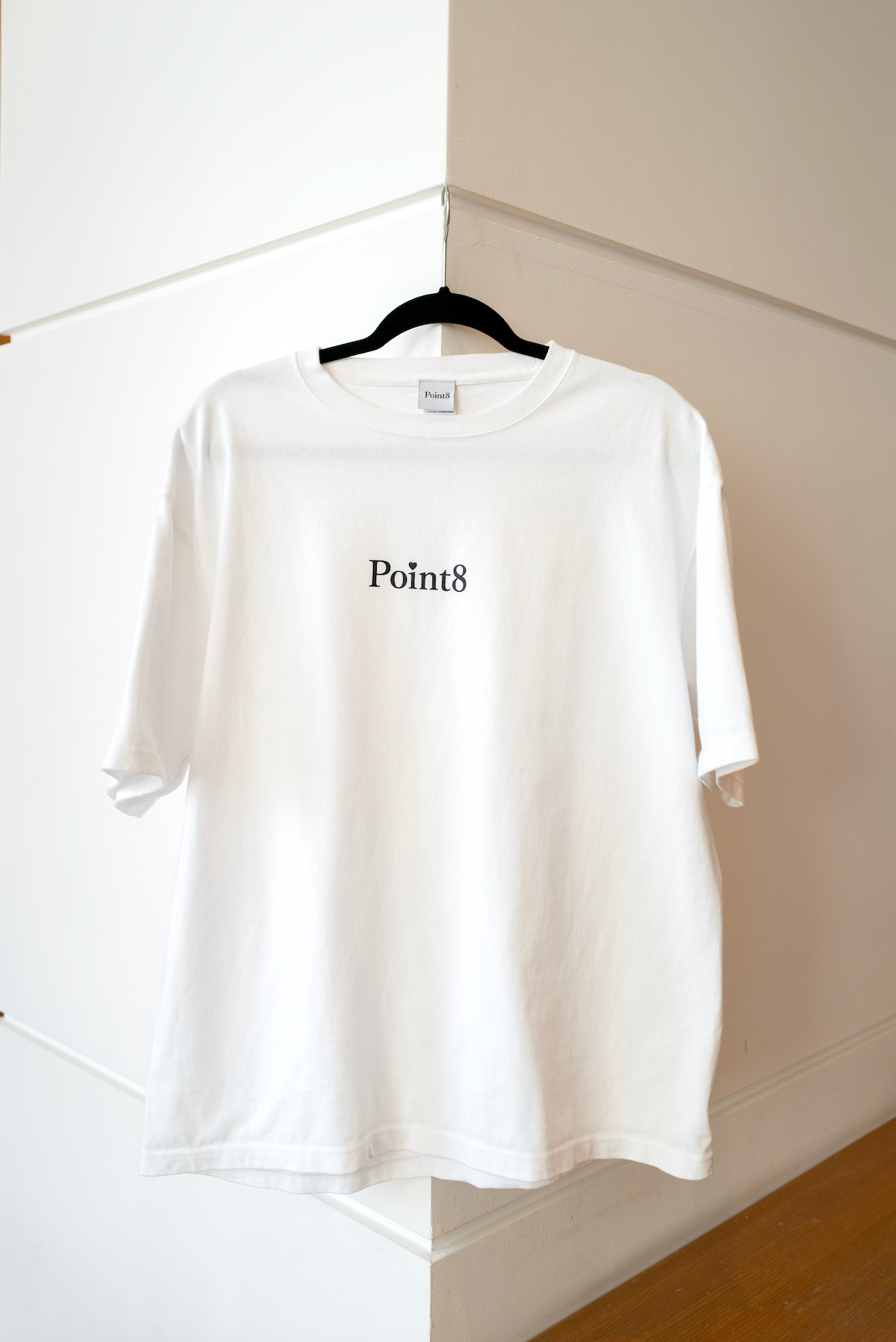 【Next Wave】Point8 Heart Logo T-shirts (White)