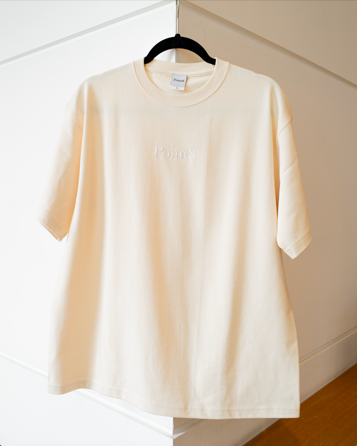 【Next Wave】Point8 Logo T-shirts (Cream)