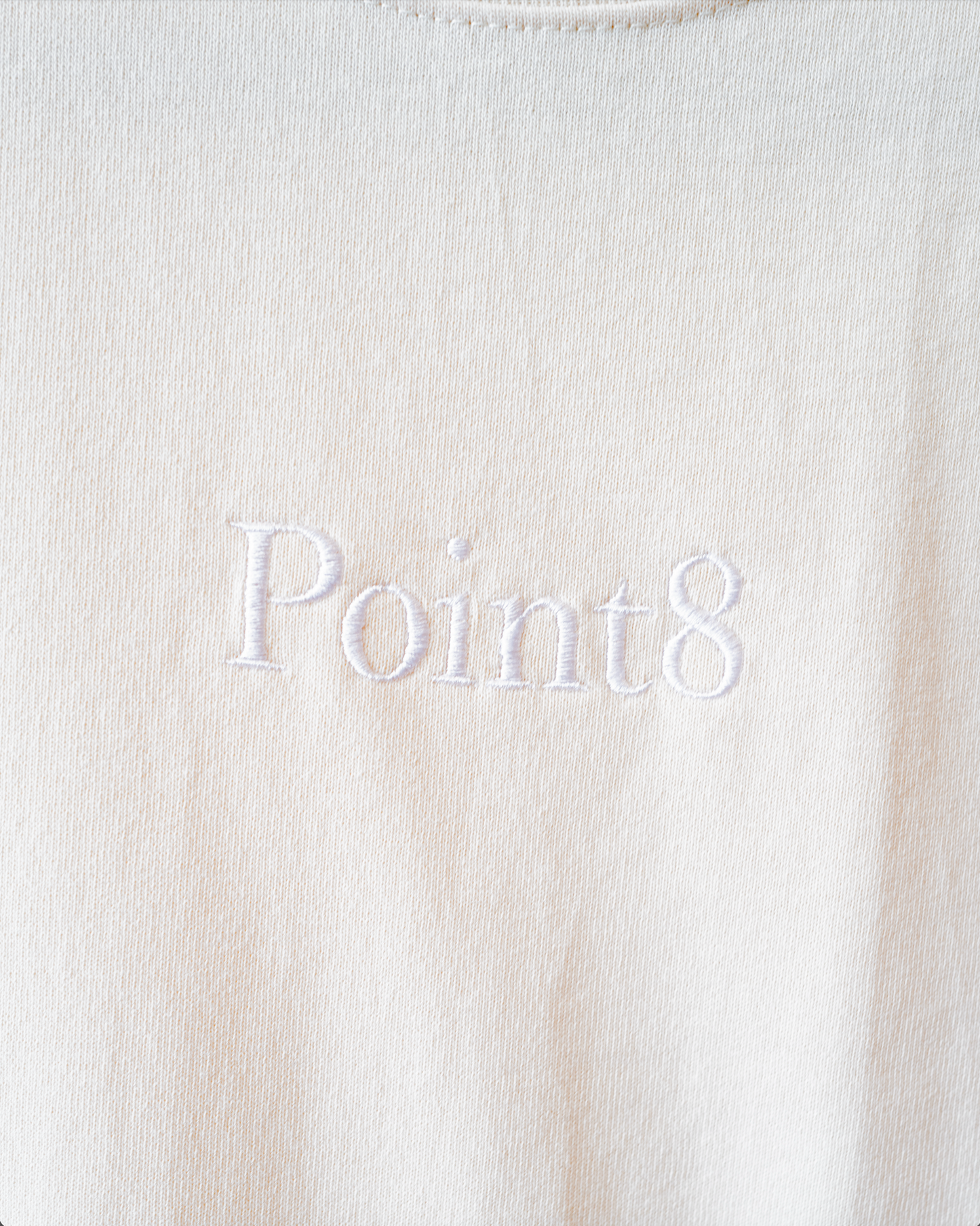 【Next Wave】Point8 Logo T-shirts (Cream)