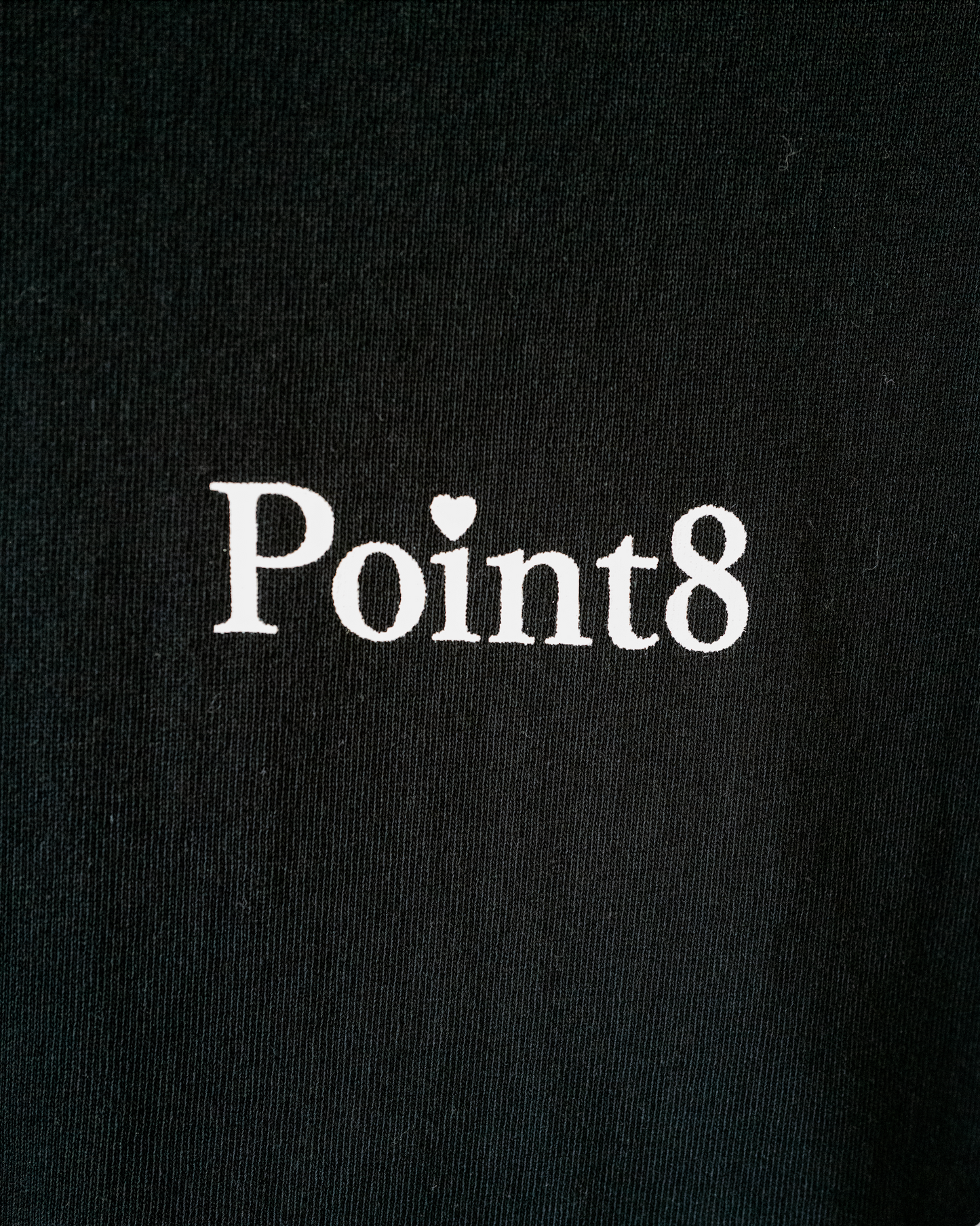 【Next Wave】Point8 Heart Logo T-shirts (Black)